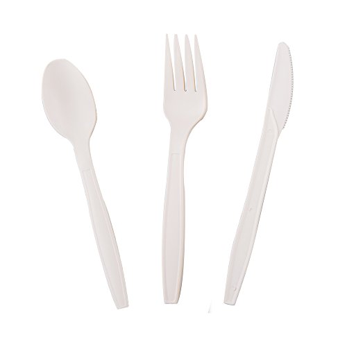Basically, Plastic Forks, Spoons, and Knives 48 Ct : Home & Office