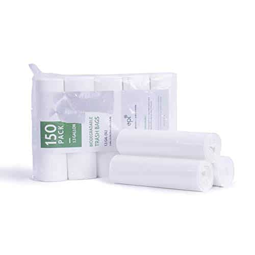 Buy Aircover 0.8-1.3 GALLON Biodegradable Trash Bags, 150 Counts Extra  Thick 1.2MIL Recycling & Degradable Small Garbage Bags Rubbish Liners for  Kitchen Bathroom Office Car 150 Counts, Unscented Now! Only $