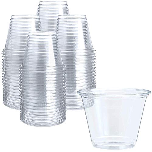Buy 130 COUNT 100% Biodegradable Compostable 9 oz Clear Plastic Disposable  Cups Premium Crystal Clear PET Cup (No Lids) for Cold Drinks Iced Coffee  Tea Juices Smoothies Slush Soda Cocktails Sundae Now! Only $