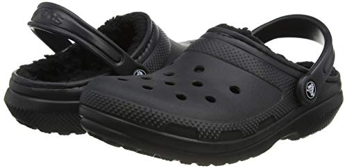 Crocs Men's and Women's Classic Lined Clog Warm and Fuzzy Slippers