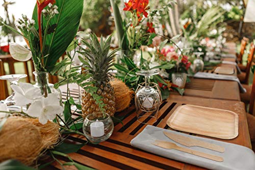 Pīkake Lei Bamboo Cutlery Set - Poni/Purple – Laha'ole Hawai'i
