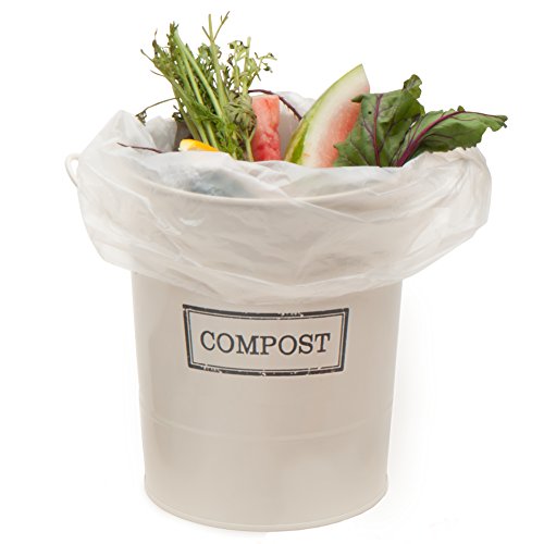 Buy Morcte White 10 Gallon Compostable Trash Bags, 100% Certified