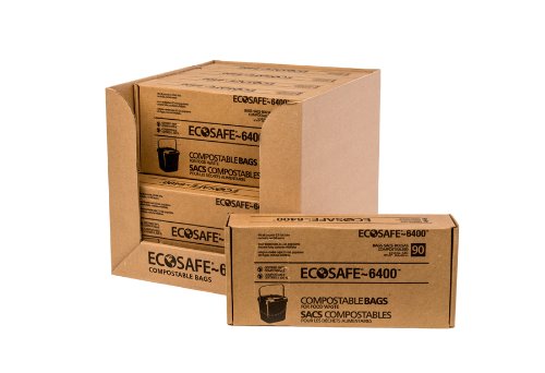 Green EcoSafe-6400 HB2640-8 Compostable Bag Certified Compostable 22-Gallon Pack of 165 EcoSafe Zero Waste