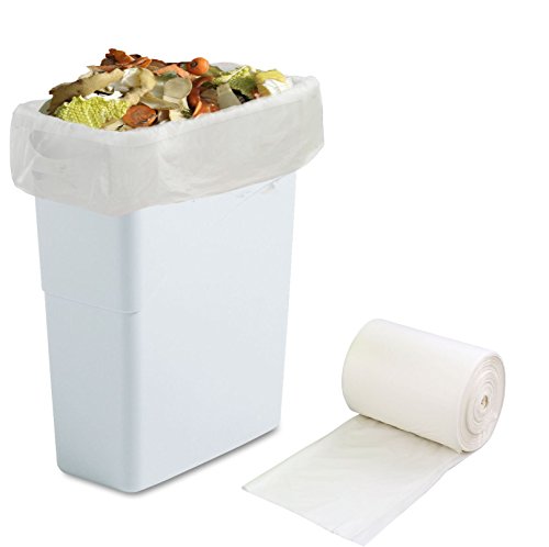 Buy Morcte White 10 Gallon Compostable Trash Bags, 100% Certified