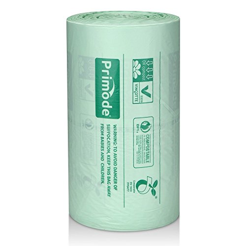 Primode 100% Compostable Bags 13 Gallon, Tall Kitchen Biodegradable Trash  Bags, 100 Count, Extra Thick 0.87 Mil. ASTMD6400 Food Scrap Yard Waste  Compost Bags, Certified by BPI and TUV - Yahoo Shopping