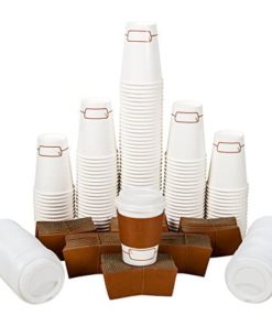 coffee cups with lids and sleeves