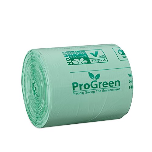 100 Count) 100% Compostable Trash Bags 2.6 Gallon, Extra Thick Kitchen  Small Co