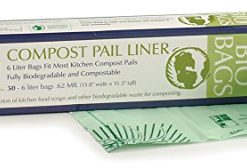 RSVP 50-Count Bio Bags 6 Liter Compost Pail Liners 