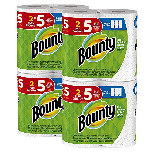 6 ROLLS = 8 ROLLS BOUNTY Select•a•Size PAPER TOWELS SHIPS 2-4 DAY PRIORITY 