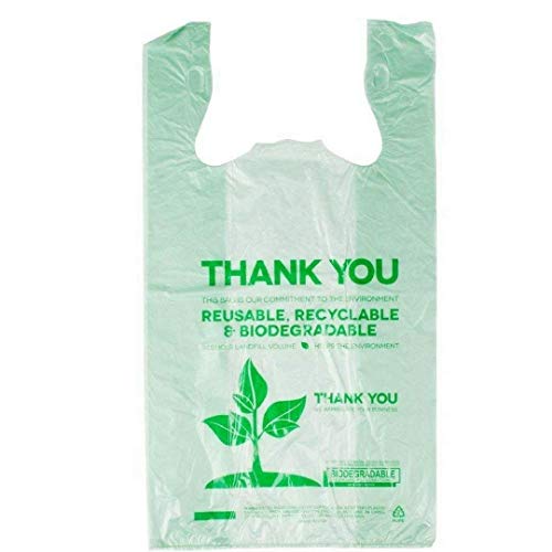 Save Money Buy Bulk Biodegradable Plastic T-Shirt Thank You Bags 500//Case