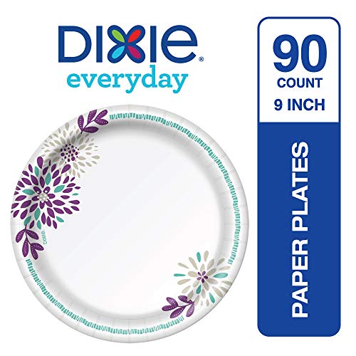 DIXIE - DIXIE, Everyday Printed Paper Plates, 8 1/2 Inch Lunch Or Light  Dinner Size Plates Bonus Pack, Microwaveable And Disposable, 100 Count (100  ct), Shop