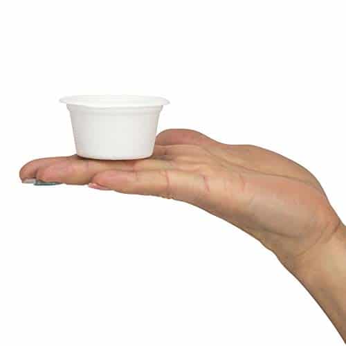 4oz Compostable Sample Portion Cups with Lid, Tasting Sauce Shot