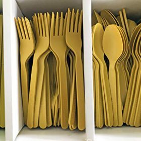 300 Plastic Silverware Set, Clear Plastic Cutlery Set, Disposable Silverware  Set - 100 Plastic Forks, 100 Plastic Spoons, 100 Plastic Knives