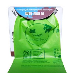 Buy Cacus 100% Compostable Trash Bags, 13 Gallon/49.2L, 80 Count, Heavy  Duty 0.90 Mils Thickness, Tall Kitchen Trash Bags, Food Waste Bags, US BPI  ASTM D6400 and Europe OK Compost Home Certified Now! Only $