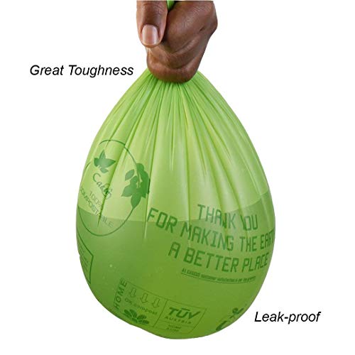 Buy Baia Compostable Tall Trash Bags, BPI ASTM D6400 Certified, 13 Gallon  24x32 Inch, 0.88 Mils, Heavy Duty, Strong, Thicker, Home Kitchen Garbage,  Food Waste Bags Now! Only $