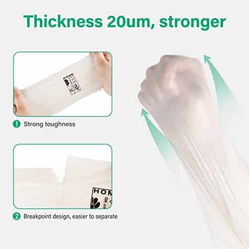 100pcs Small Trash Bags 2.6 Gallon Biodegradable Recycling And Degradable  Liners Plastic Bags Litter Fit 10-Liter Trash Can, Trashbags Garbage Bags Fo